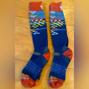 2-pairs Bombas Heavyweight Wool-blend Ski & Snowboard Socks, Women’s Size Large